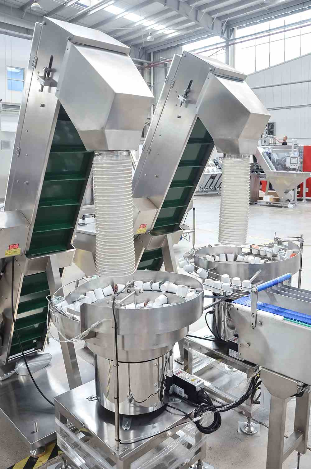 Sistema de clasificaci&oacute;n por vibraci&oacute;n de 2 discos